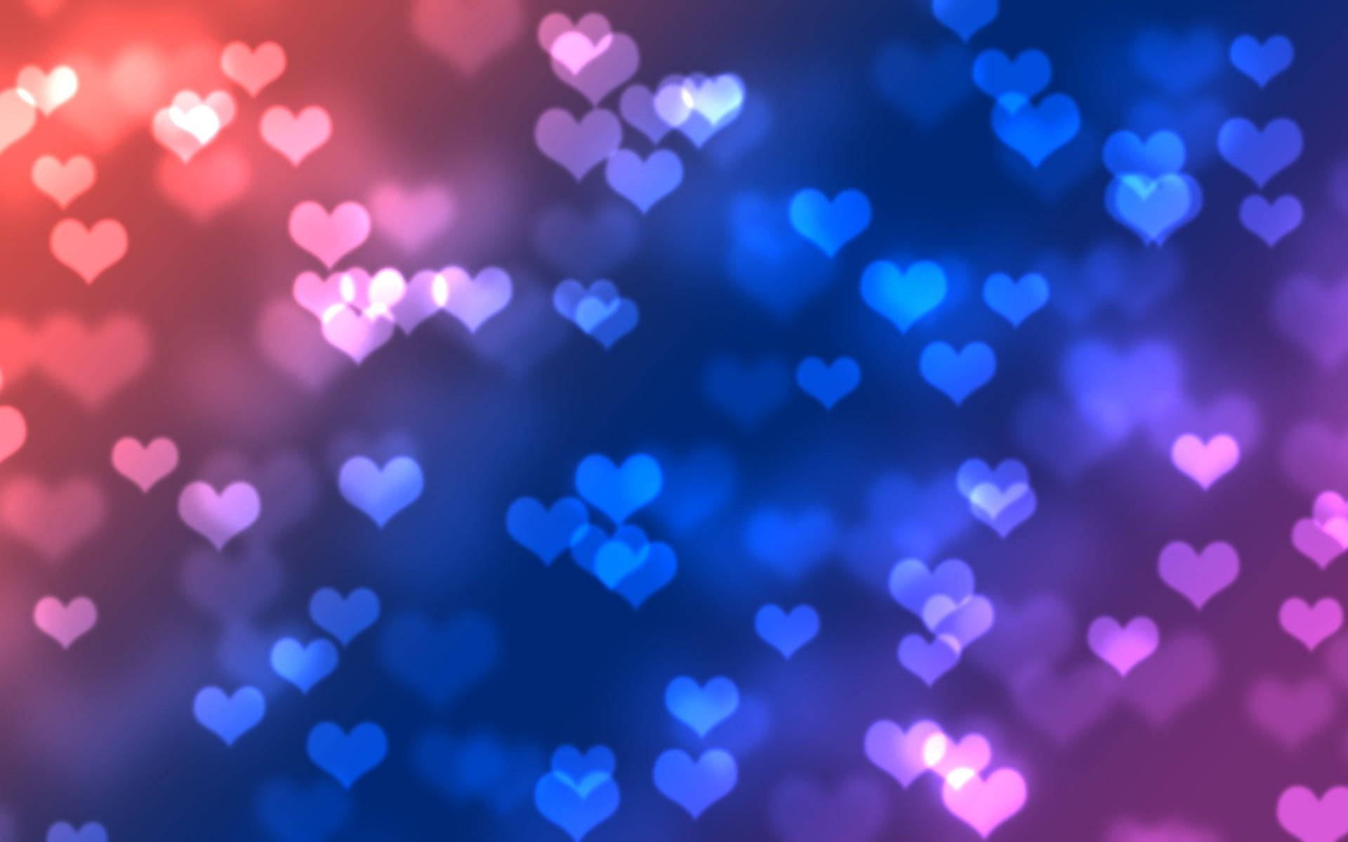 Defocused Awesome Heart Print Background