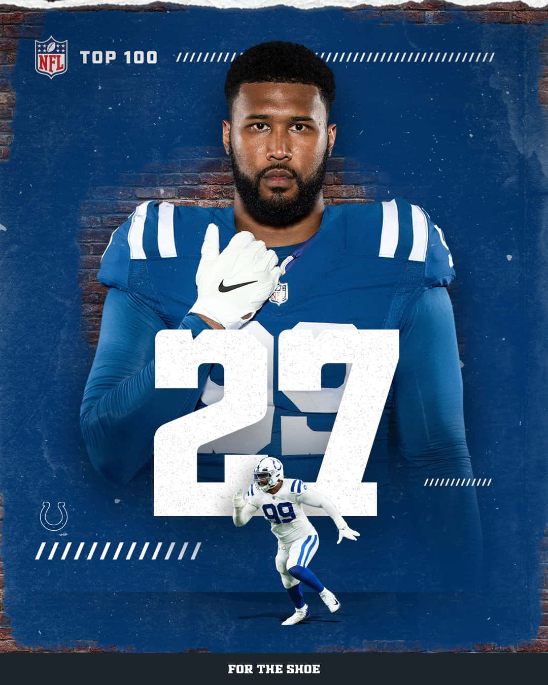 Deforest Buckner Indianapolis Football Poster Background