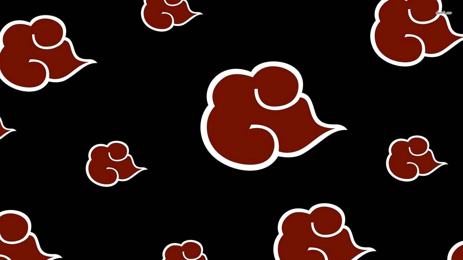 Deformed Akatsuki Cloud Iphone Background