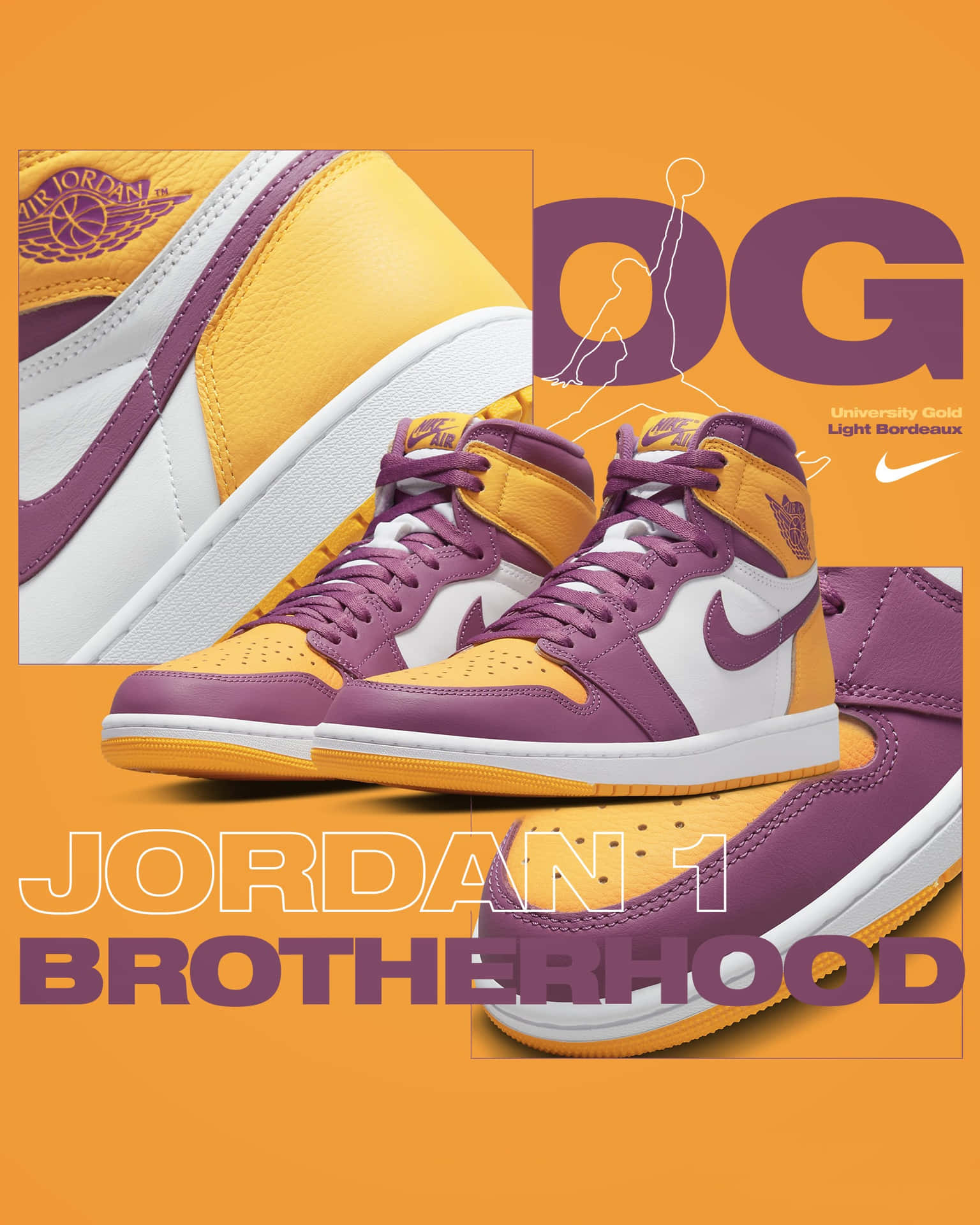 Defy The Ordinary In Colorful Air Jordan Sneakers Background