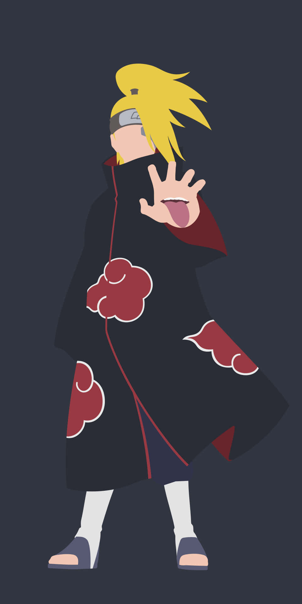 Deidara Mouth Palm Background