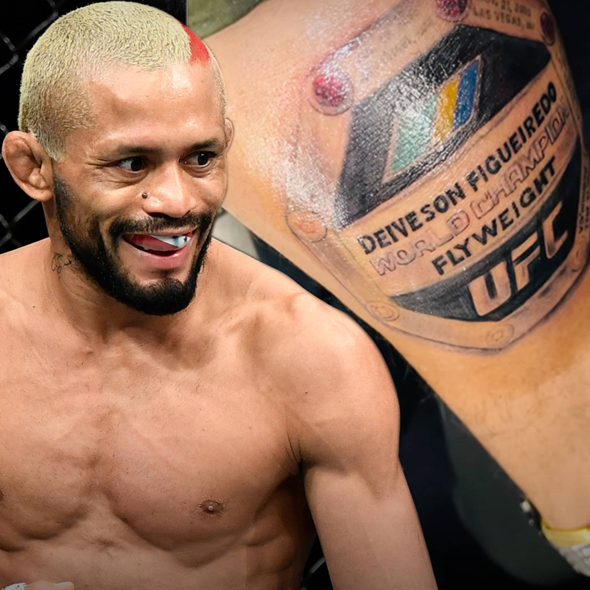 Deiveson Figueiredo Tattoo Background