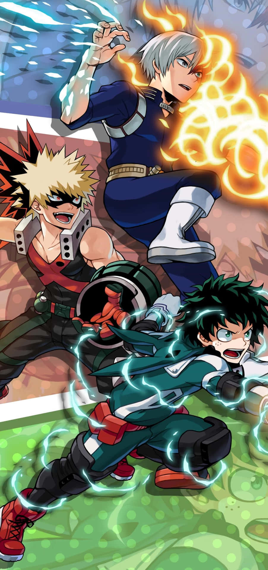 Deku And All Might, The Dynamic Duo Background