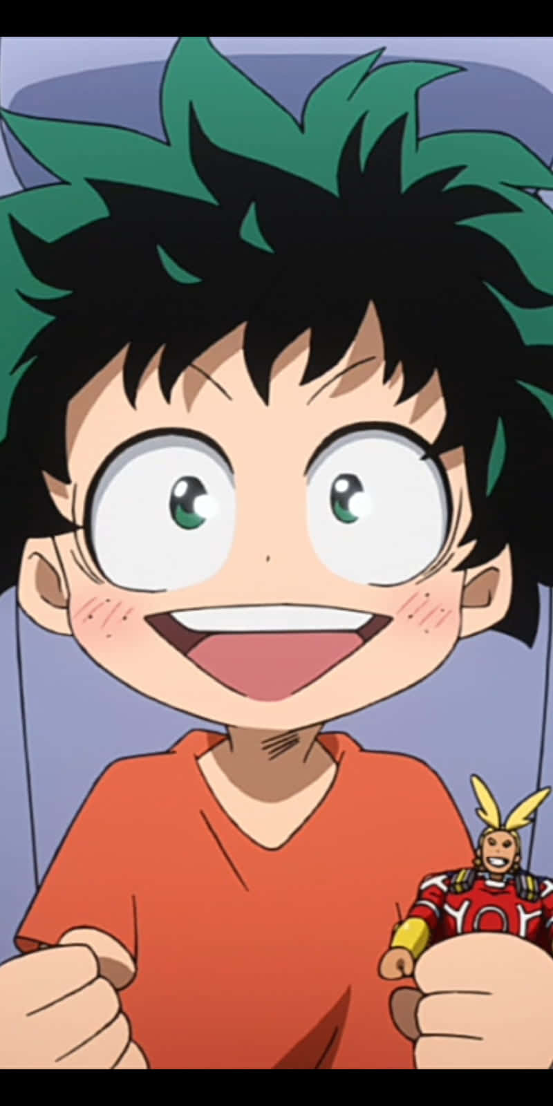 Deku As A Baby With His Adorable Quirk Background