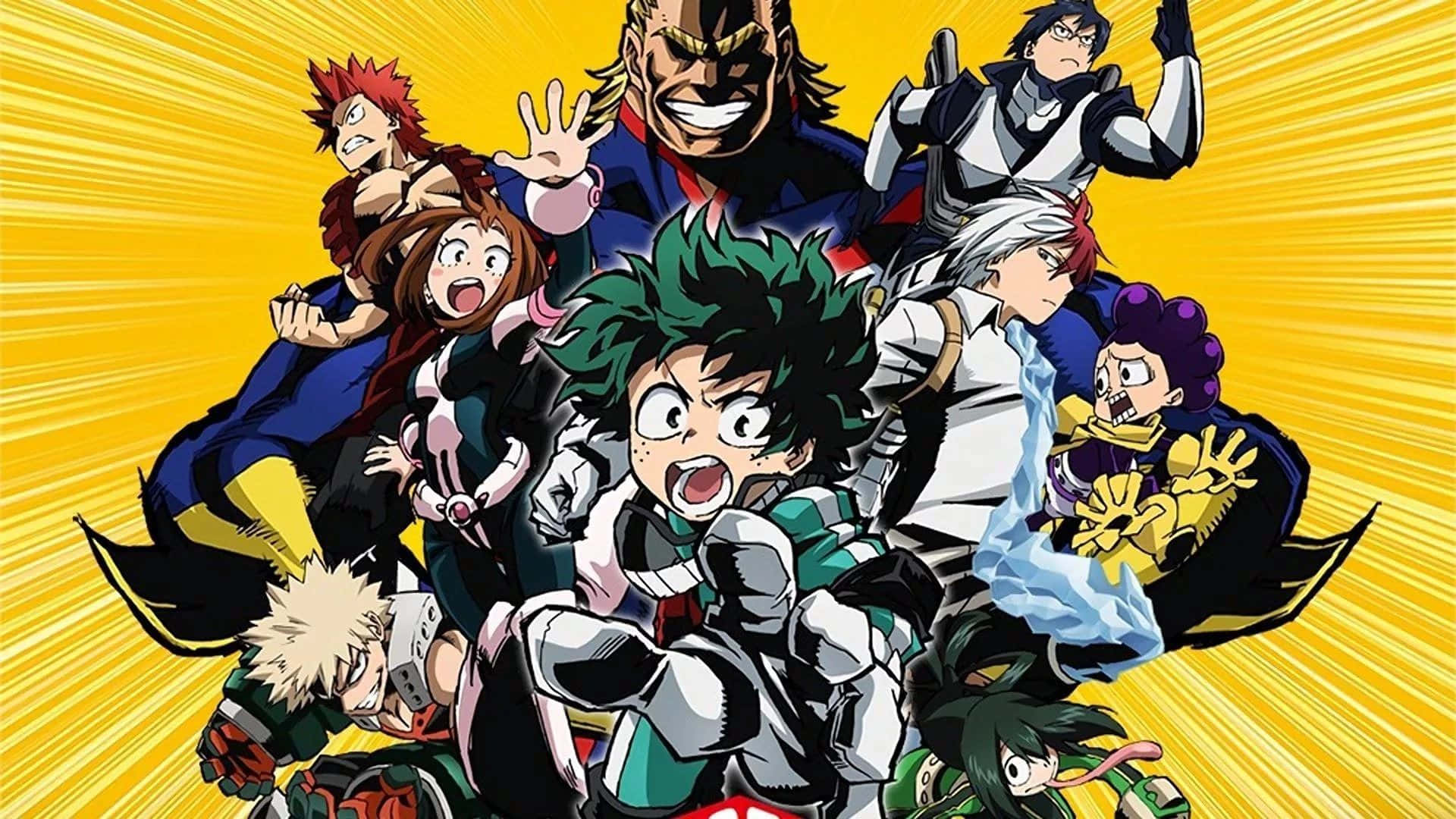 Deku In Midoriya Costume From My Hero Academia