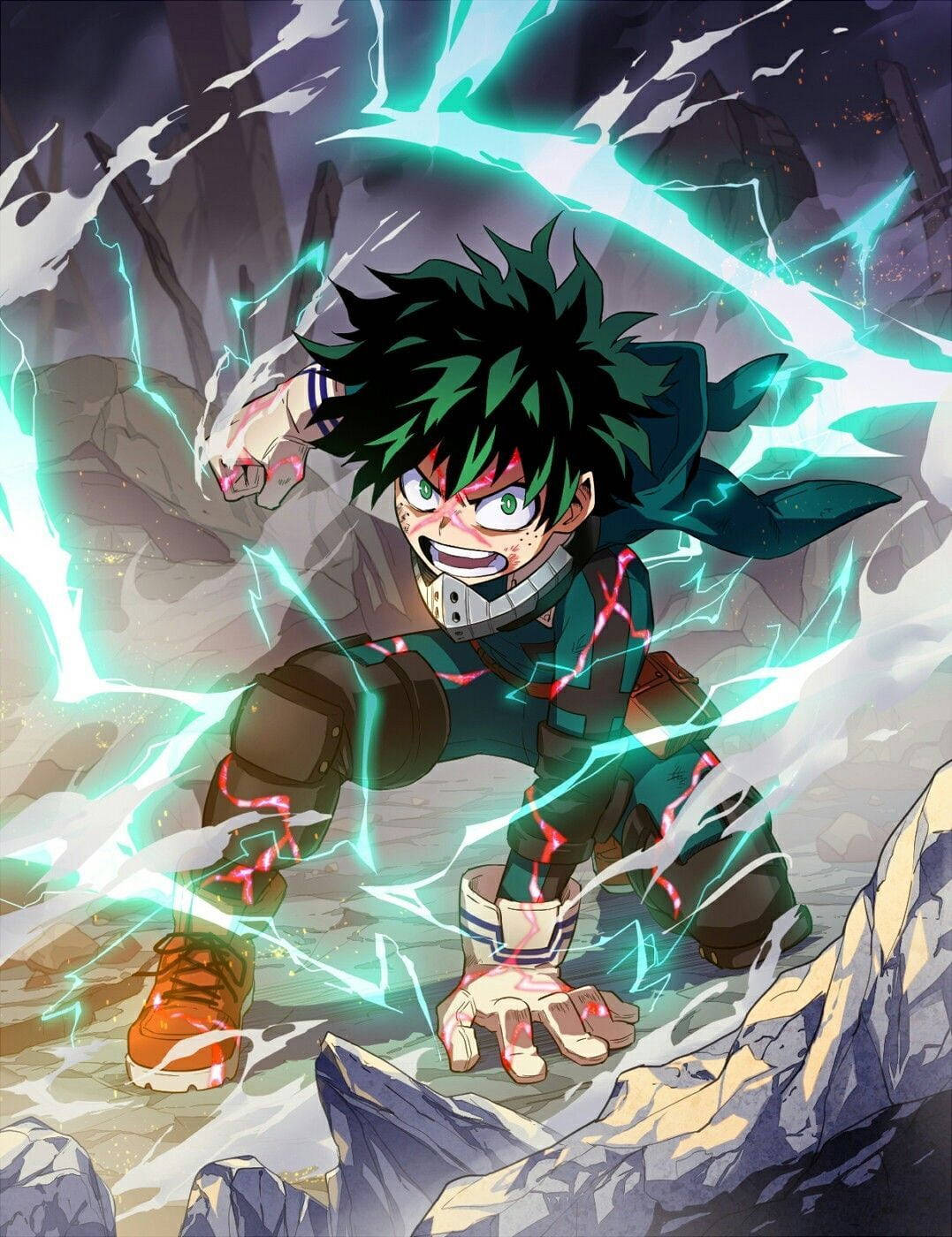 Deku Pfp Green Thunder Power