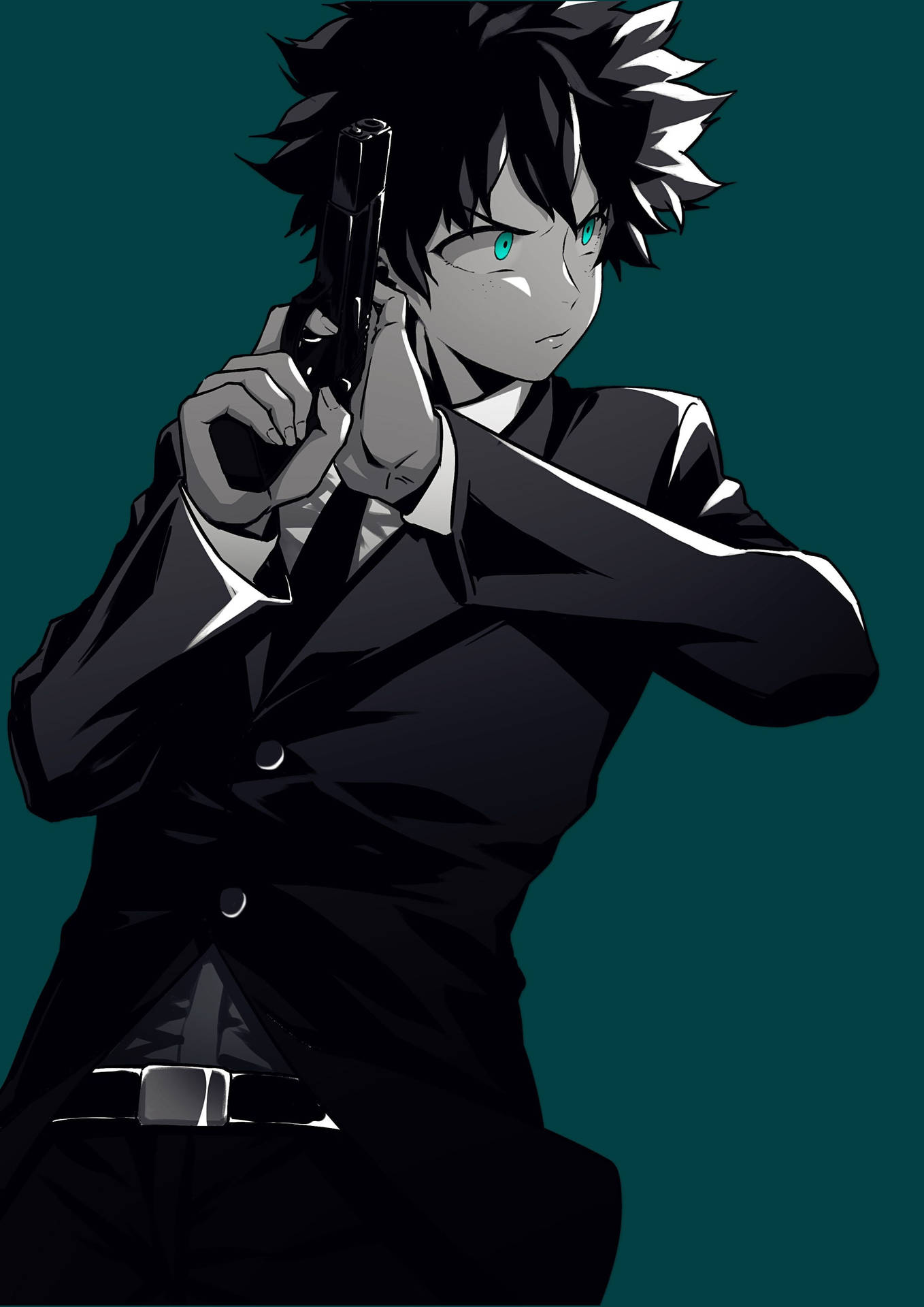 Deku Pfp With Gun