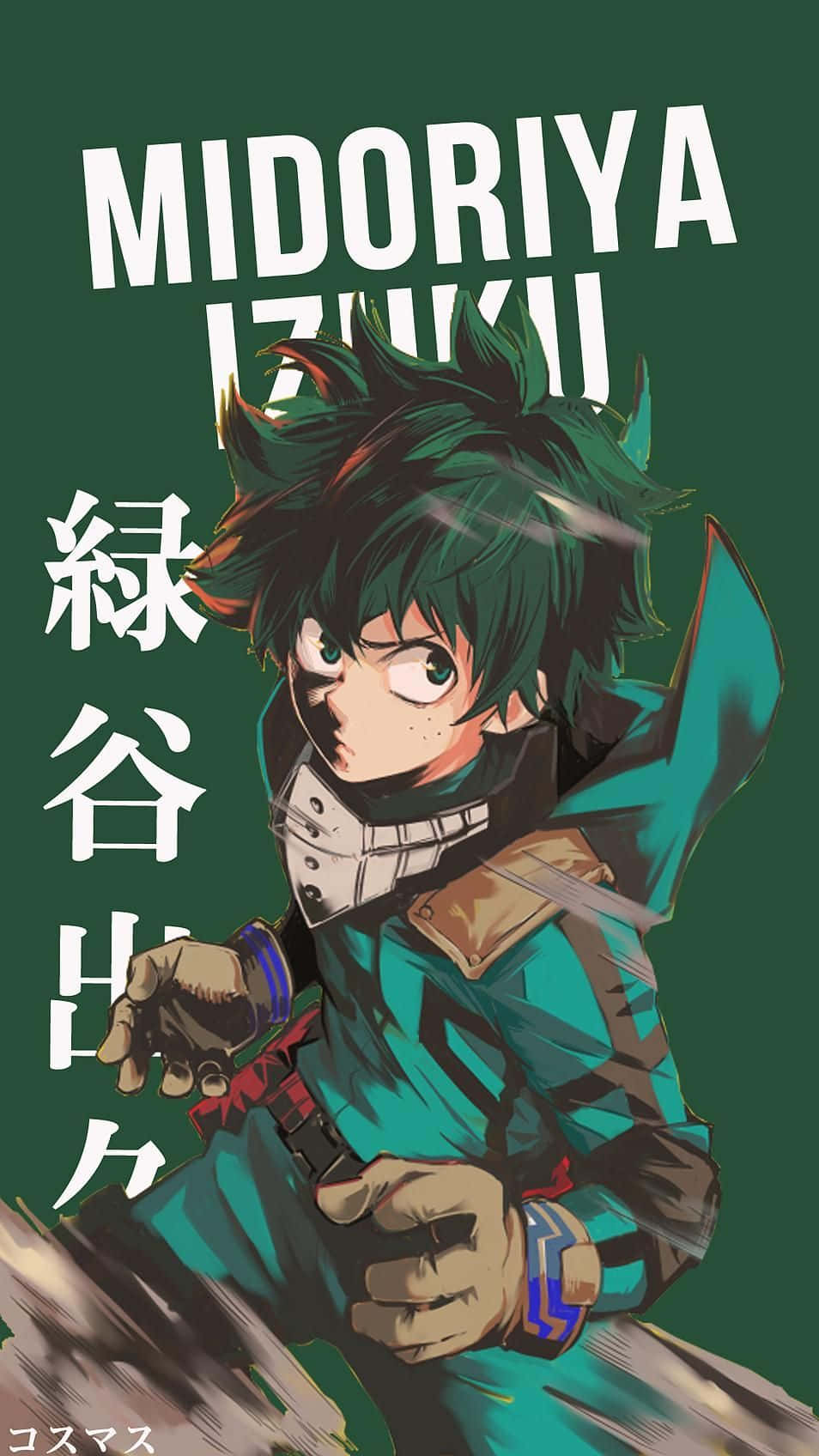 Deku Showing Off His Adorable Smile! Background