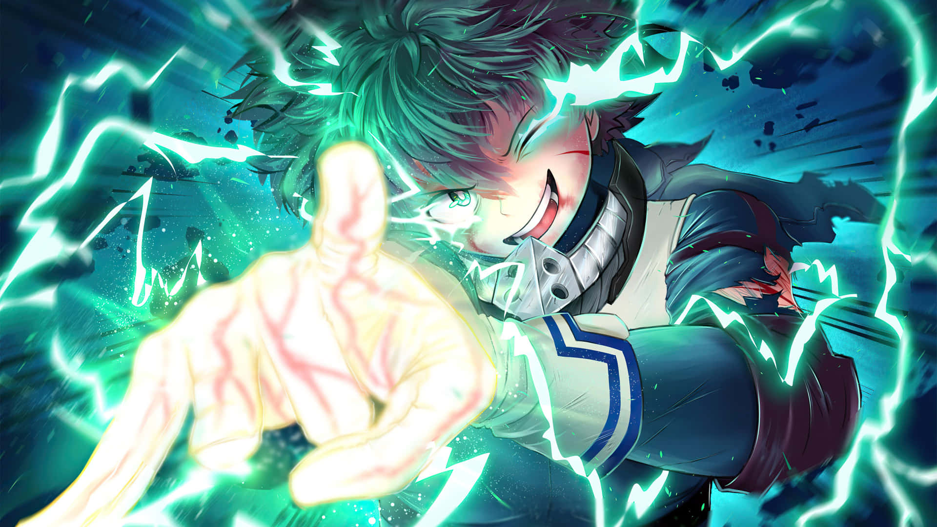 Deku Unleashes His Inner Hero Background