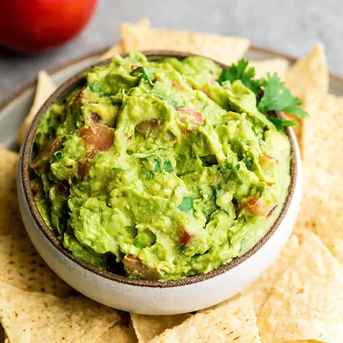 Delectable Authentic Mexican Guacamole Background