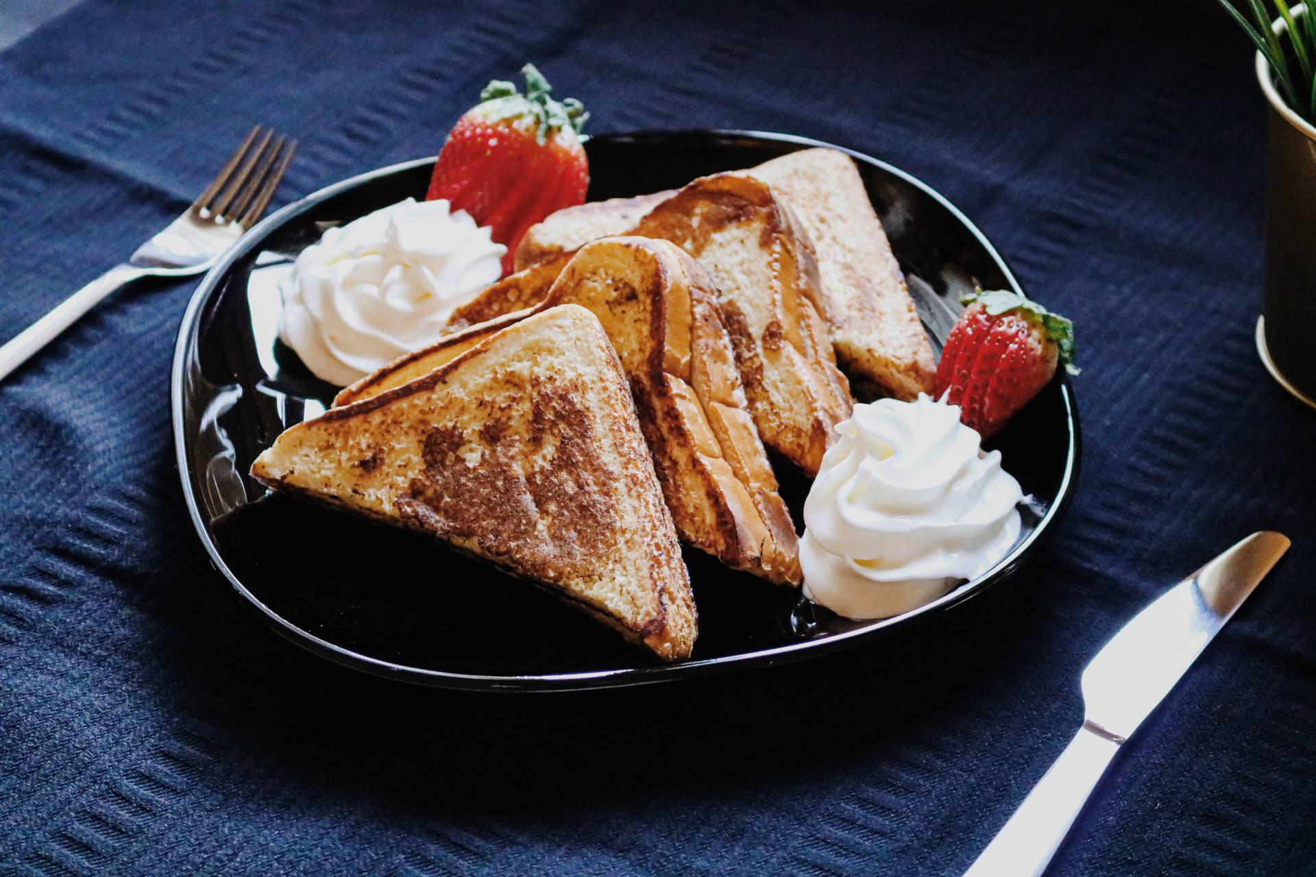 Delectable French Toast Breakfast Background