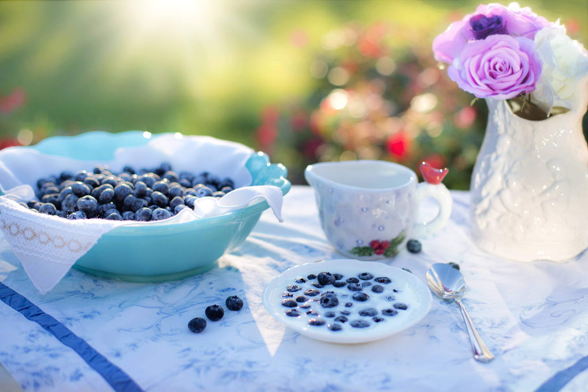 Delectable Fresh Blueberries For A Healthy Breakfast