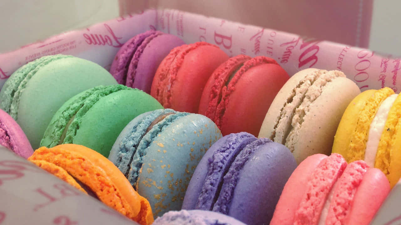 Delectable Macaroons Background