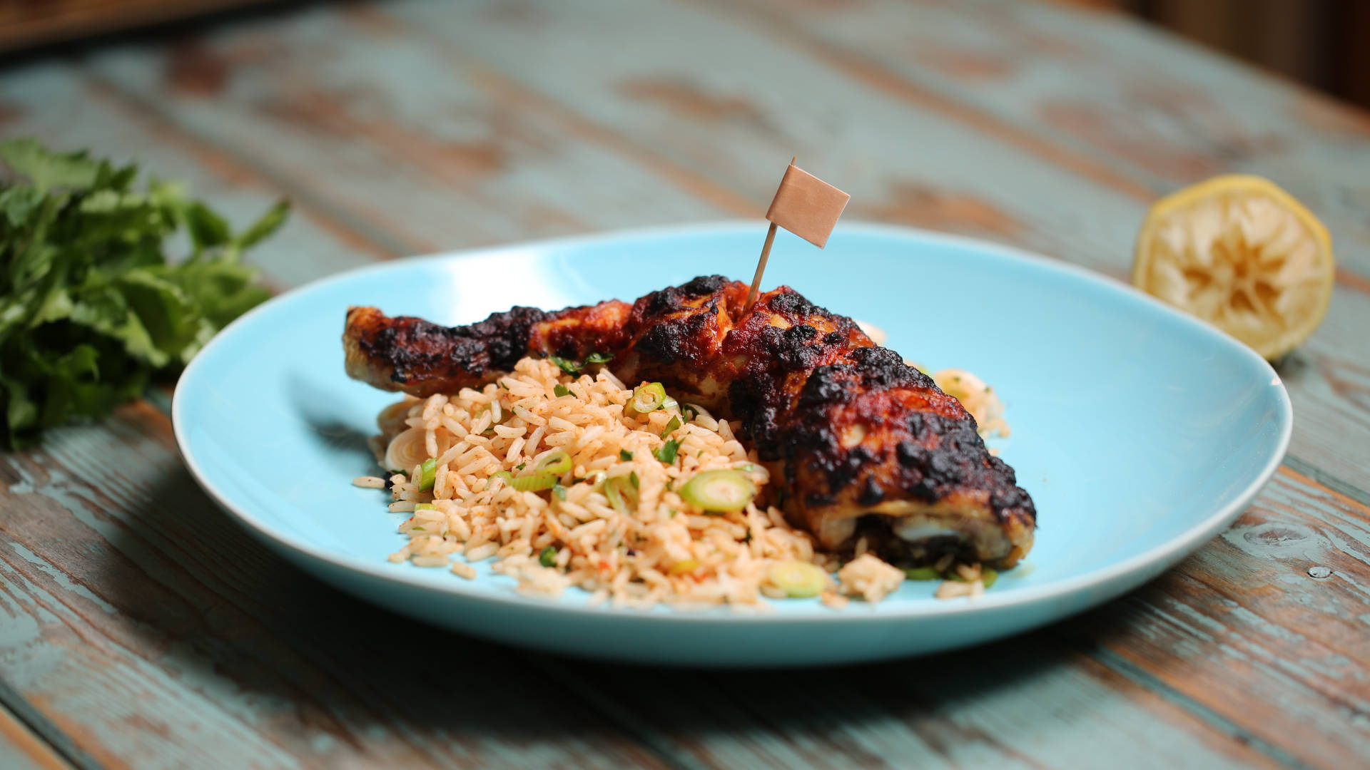 Delectable Peri Peri Chicken Rice Meal