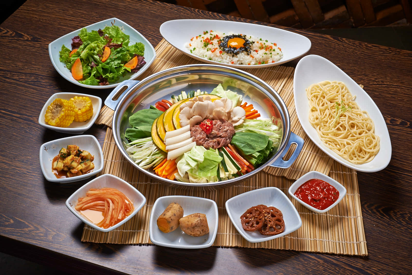 Delectable Shabu-shabu Meal Background