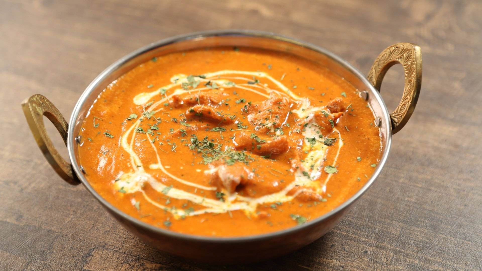 Delectable Shot Of Butter Chicken