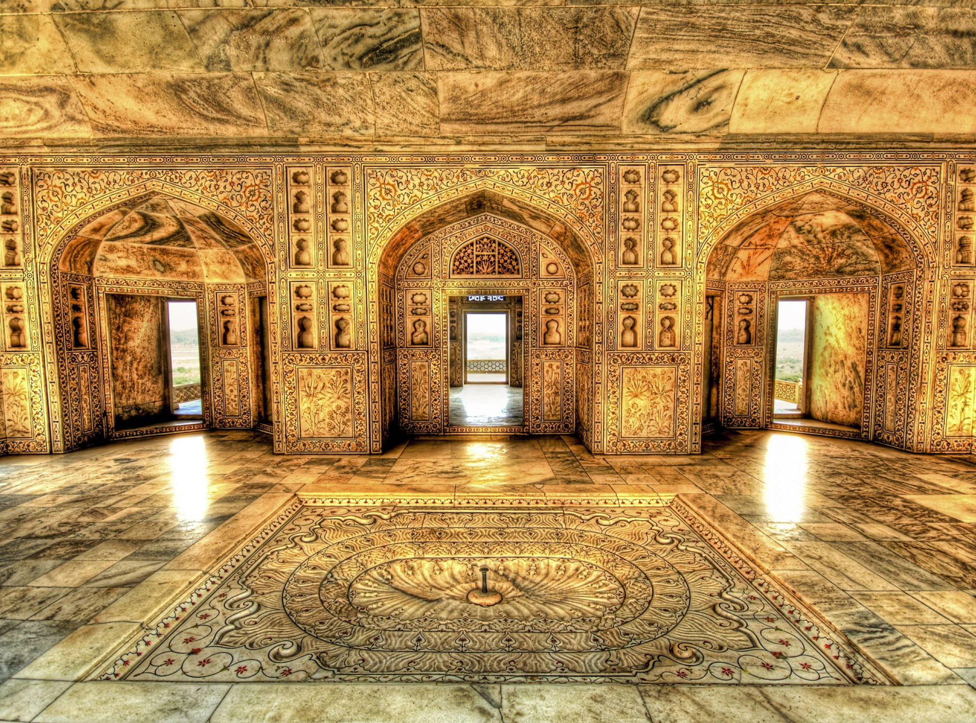 Delhi Akbar's Bathing Chamber Background