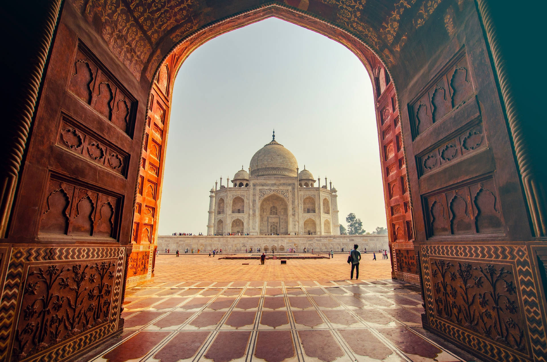 Delhi Architecture Taj Mahal Background