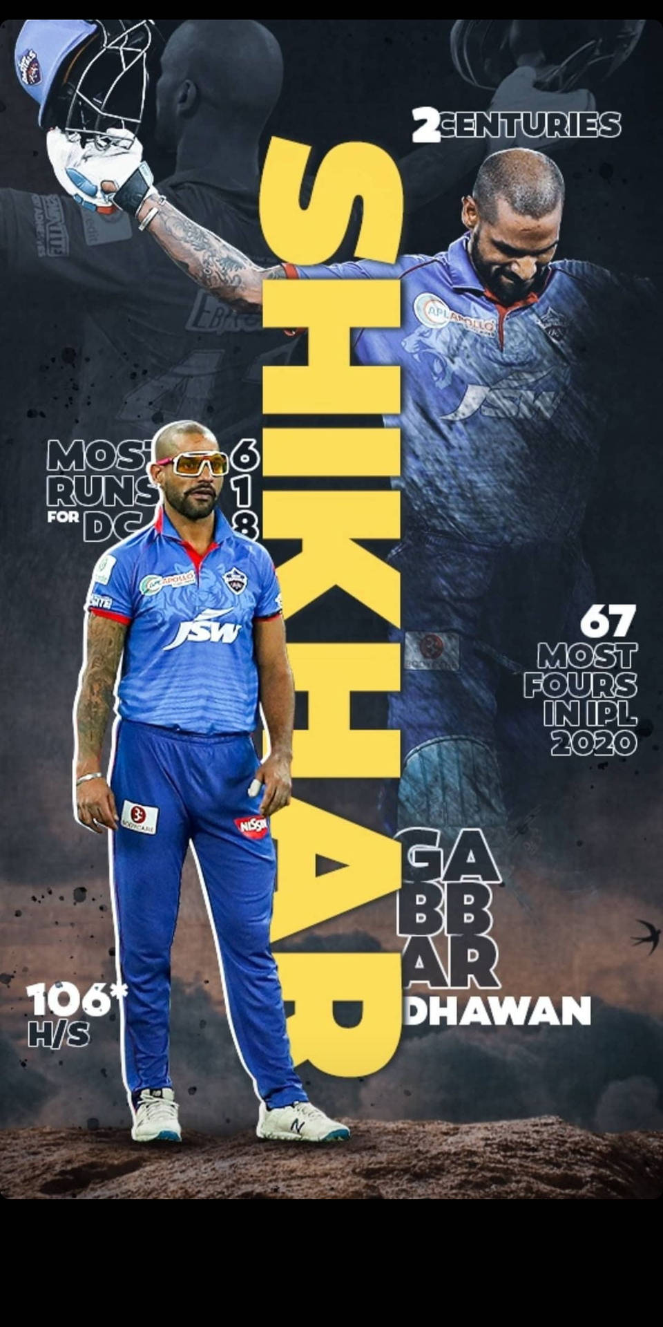 Delhi Capitals Graphic Poster