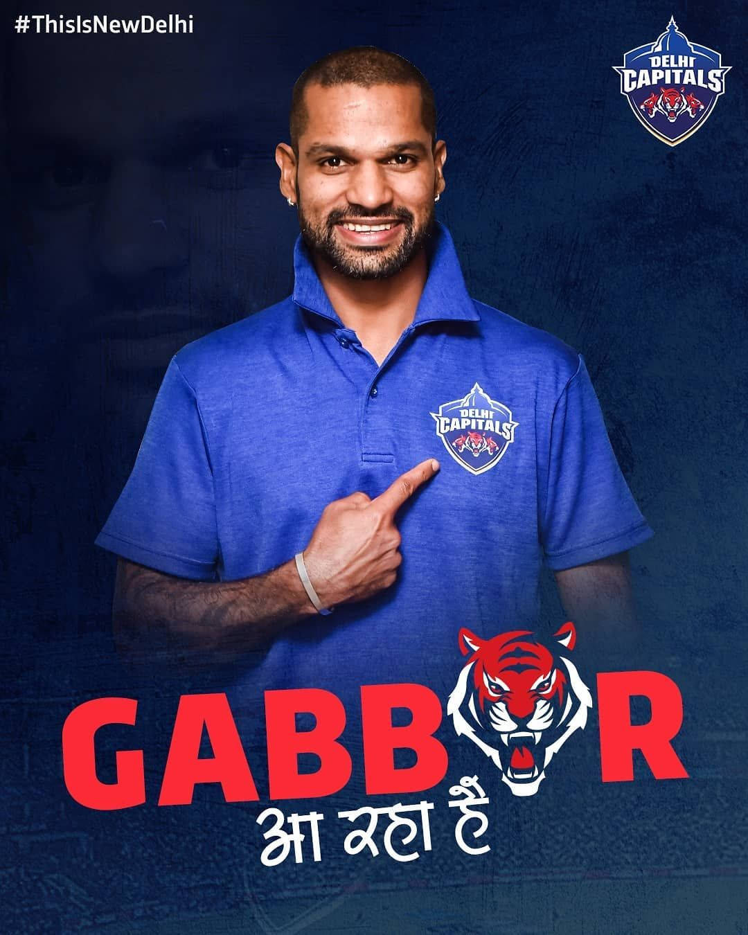 Delhi Capitals Shikar “gabbar” Dhawan