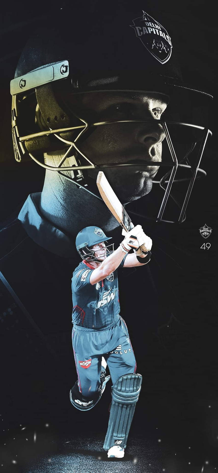 Delhi Capitals Steve Smith Background