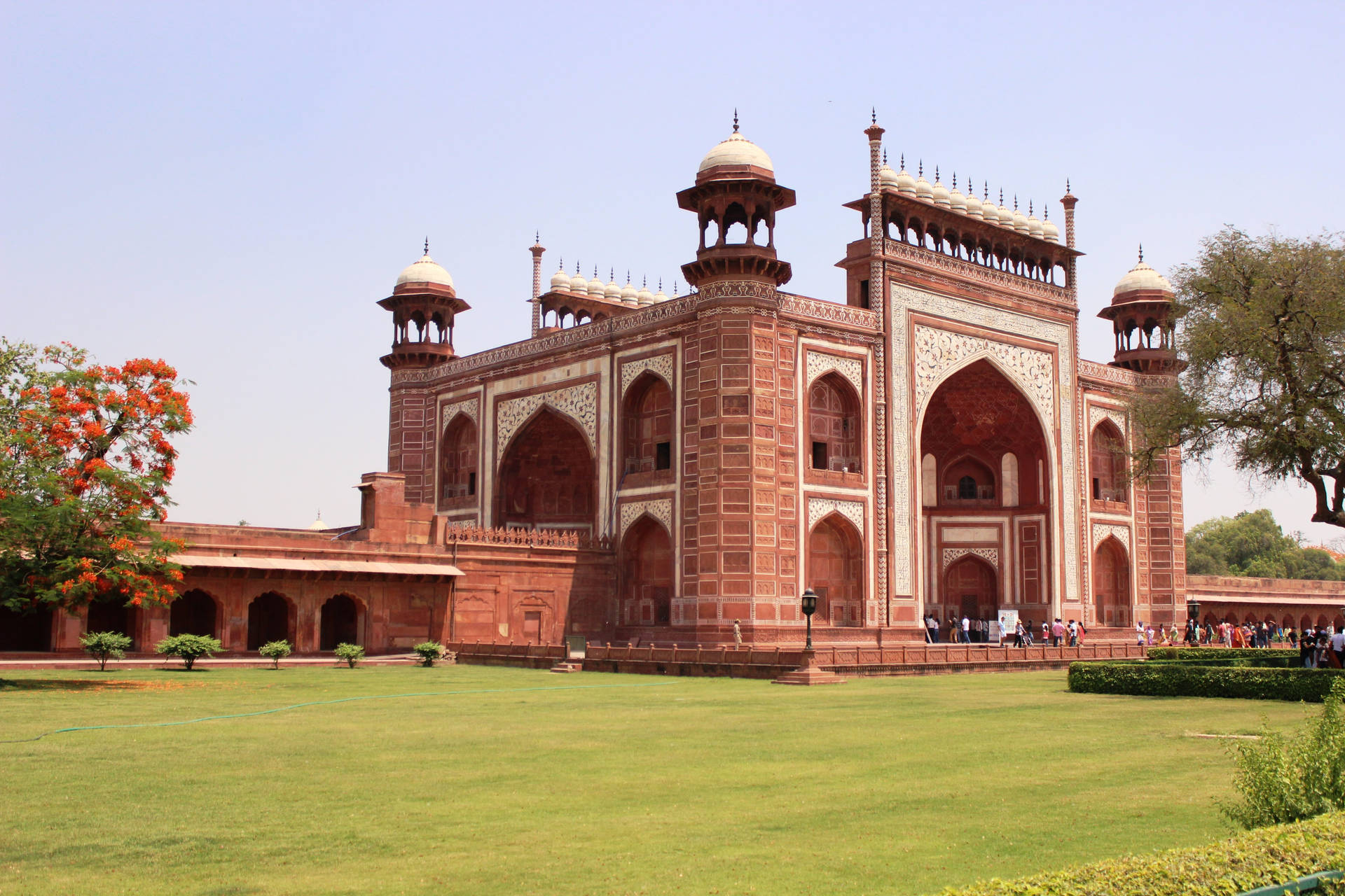 Delhi Great Gate Taj Mahal Background