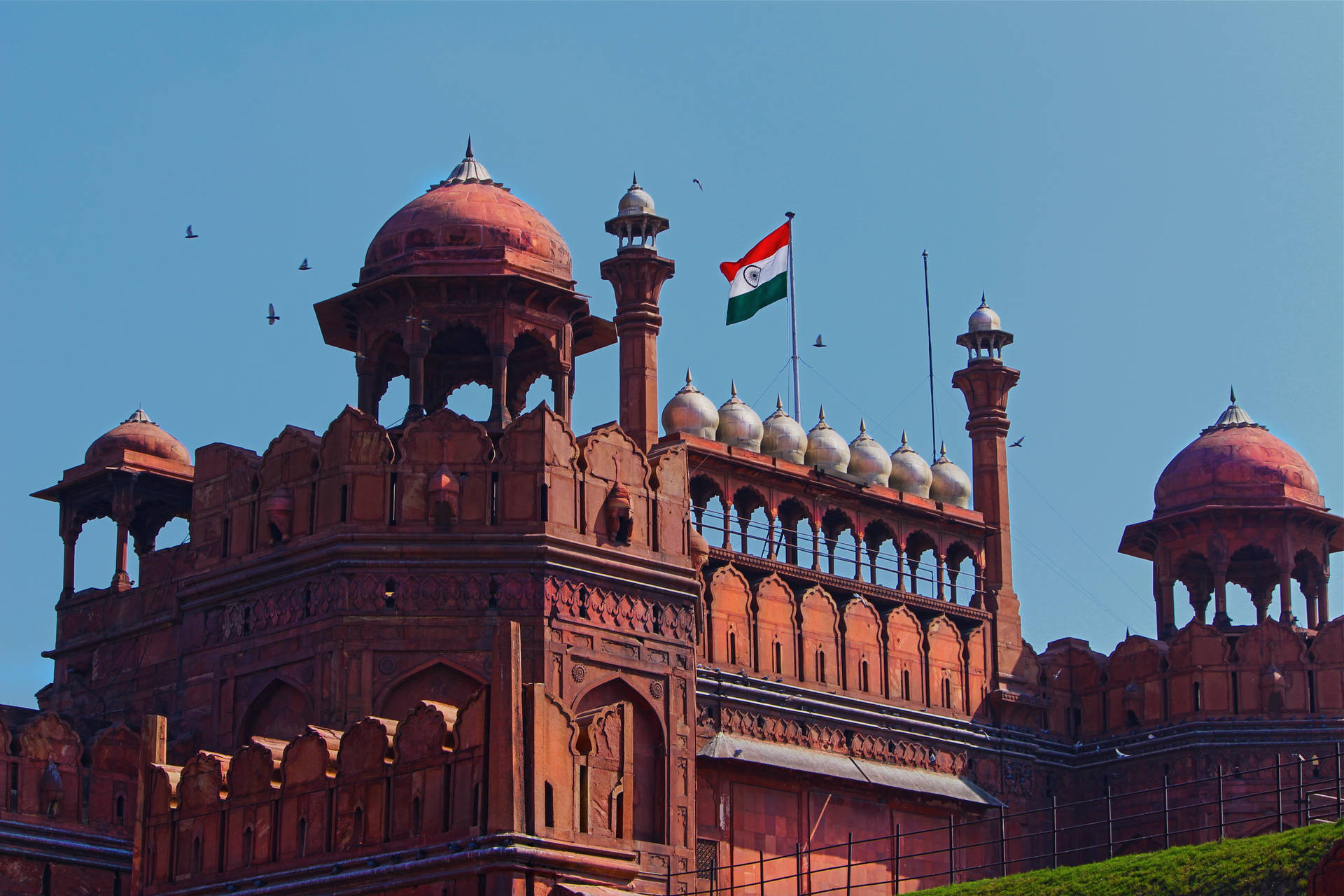 Delhi Historic Red Fort Background