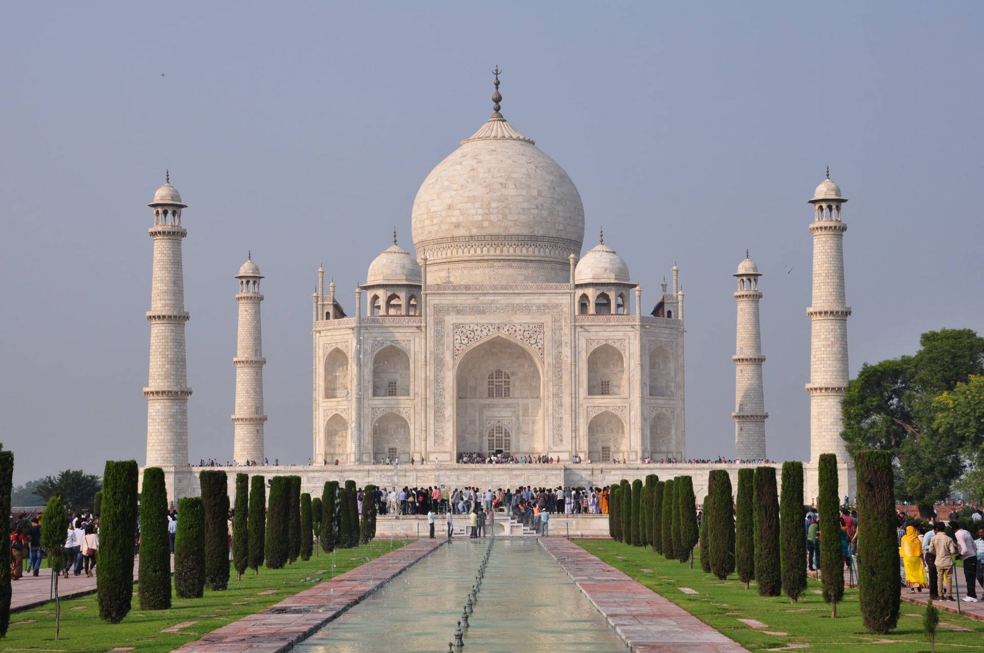 Delhi Taj Mahal Mausoleum Background