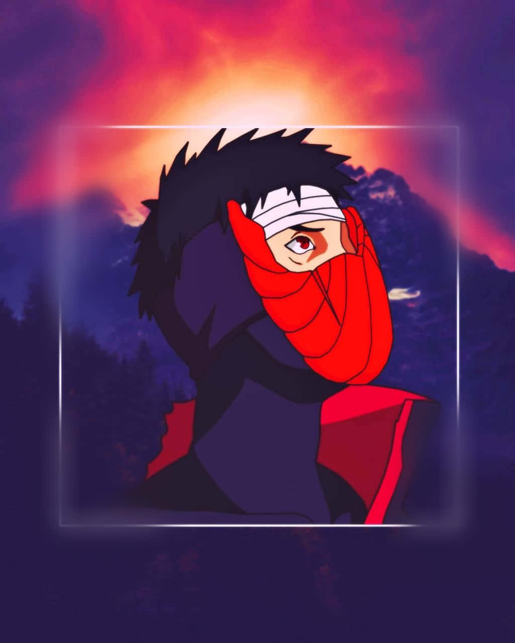 Delicate And Abstract Beauty Of Obito Aesthetic Background