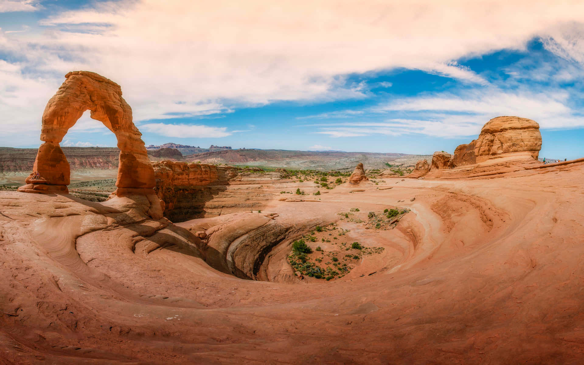 Delicate Arch Land Vortex Background