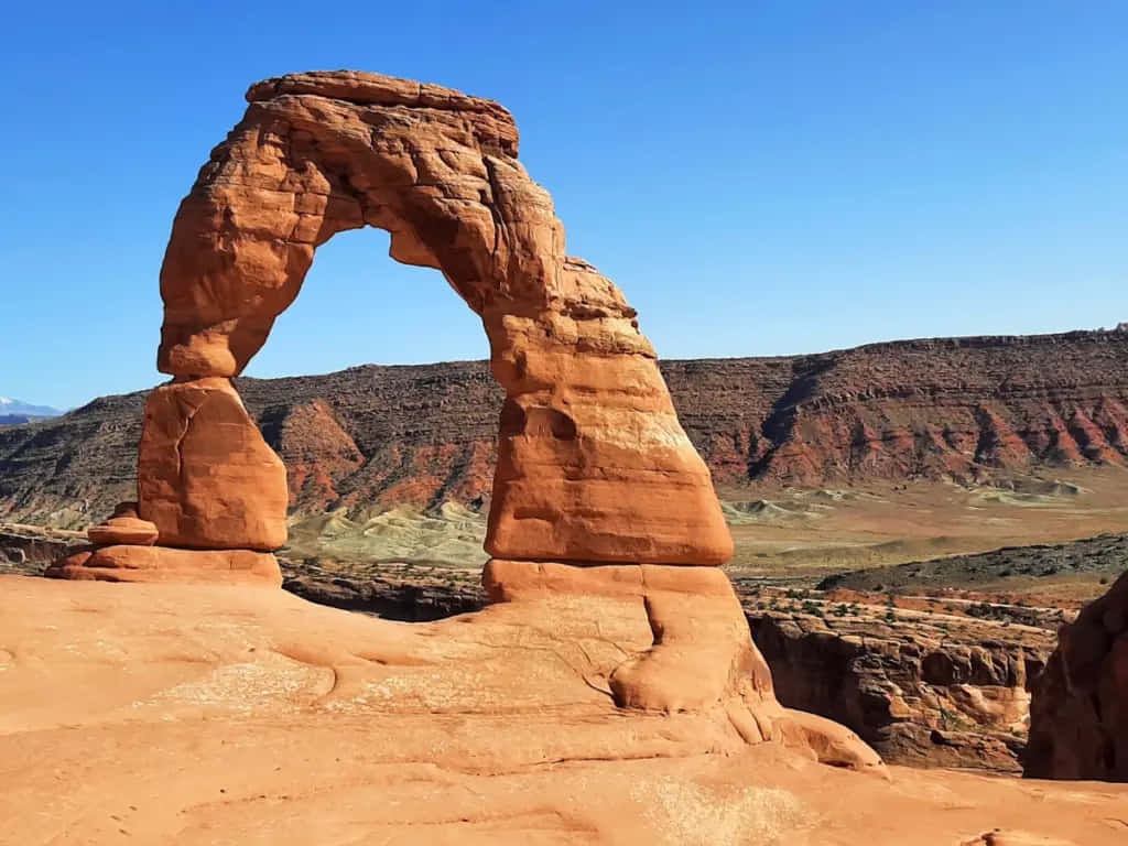 Delicate Arch On A Sunny Day