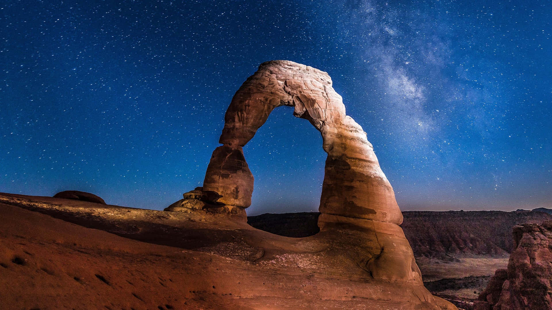 Delicate Arch Under Sea Of Stars