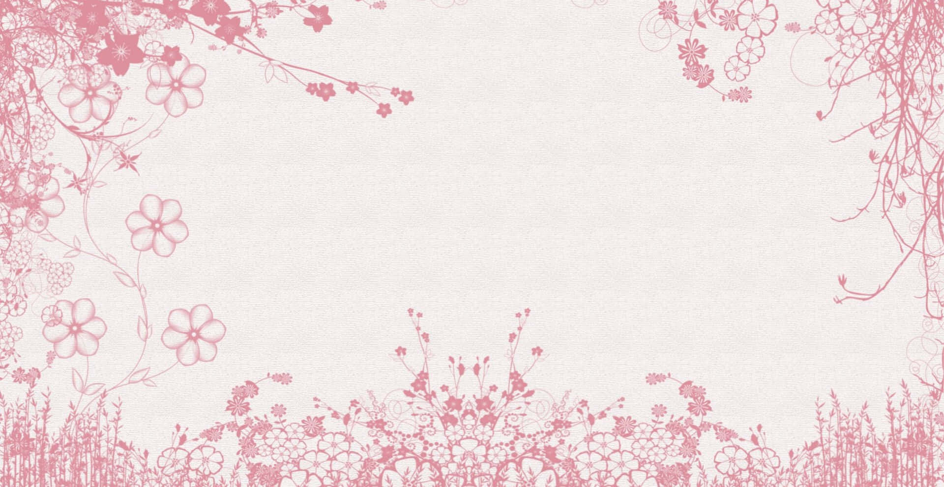 Delicate Floral Allure In Pink Pastel Background