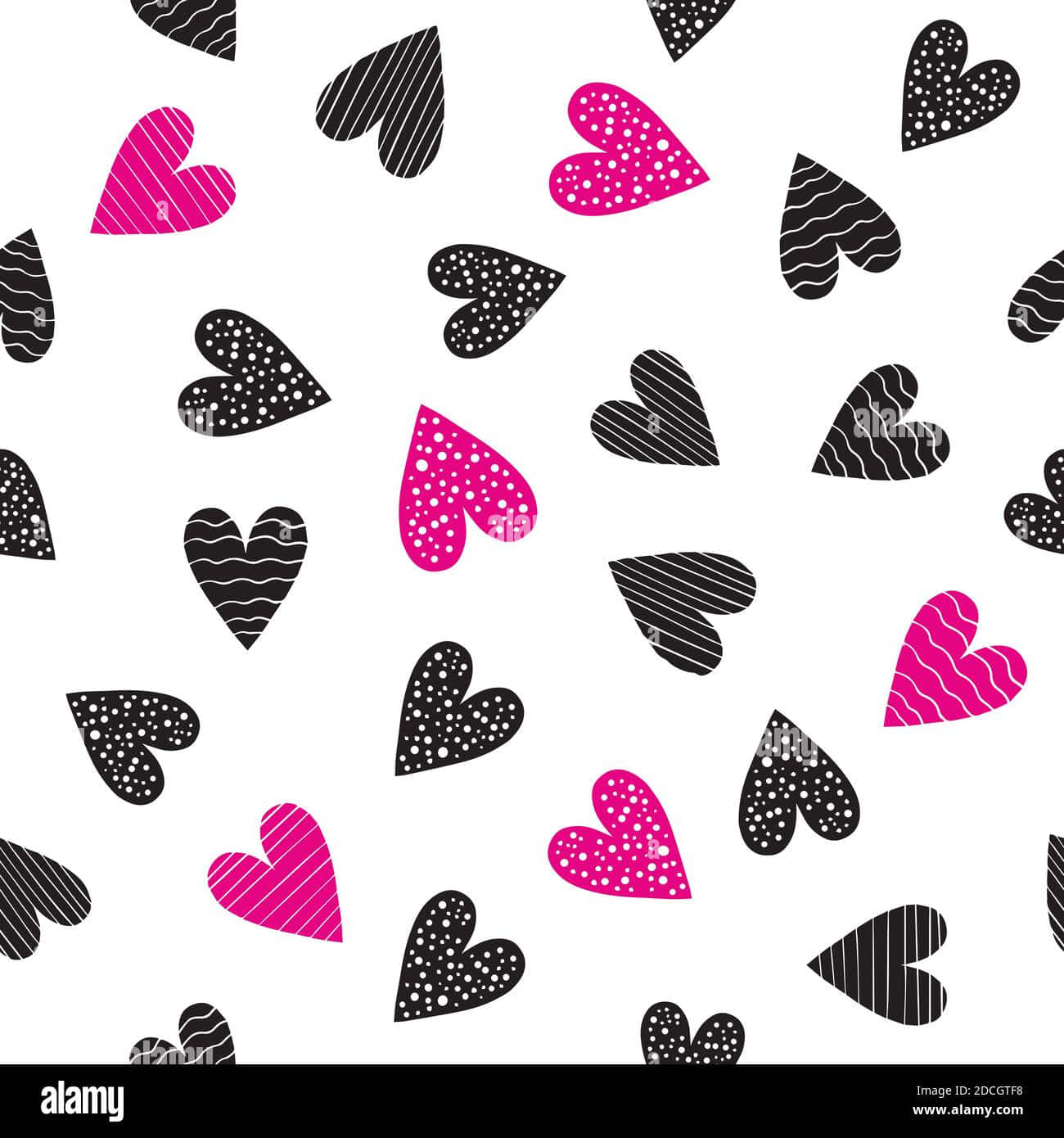 Delicate Geometric Design In Pink, Black And White Background