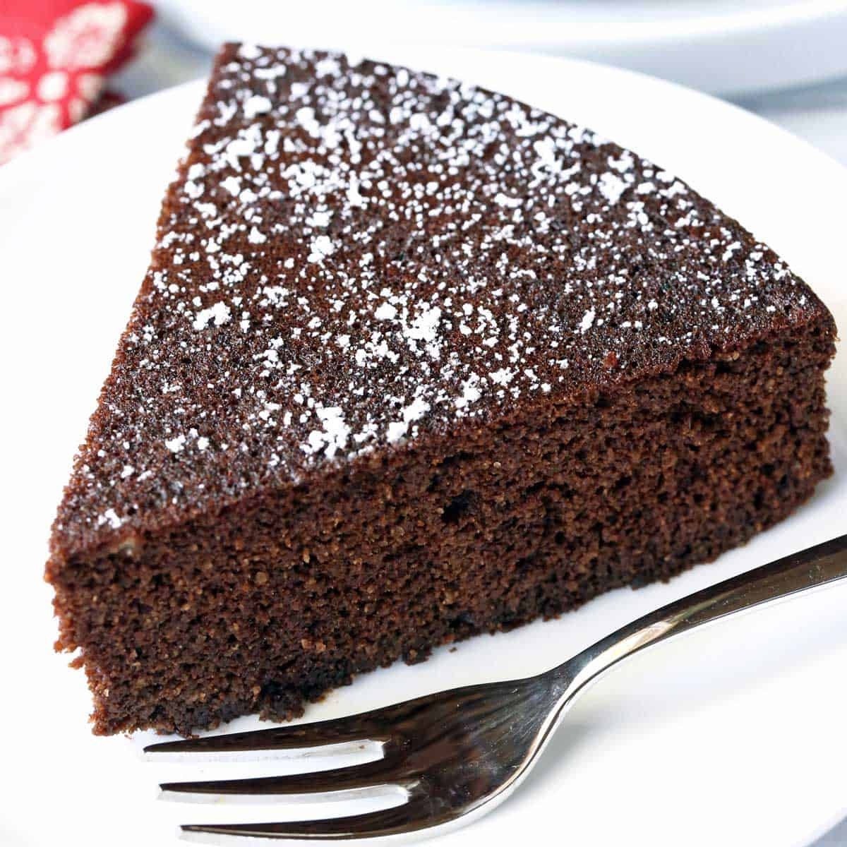 Delicious And Fluffy Almond Flour Chocolate Cake Background