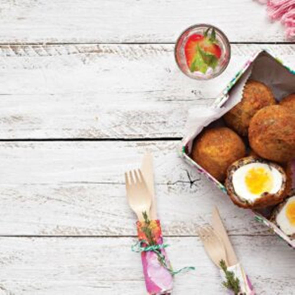 Delicious Array Of Scotch Eggs Background