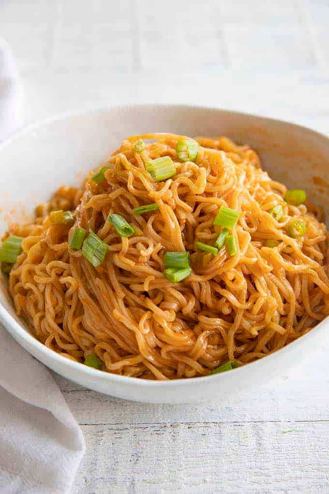 Delicious Bowl Of Spicy Firecracker Ramen Noodles