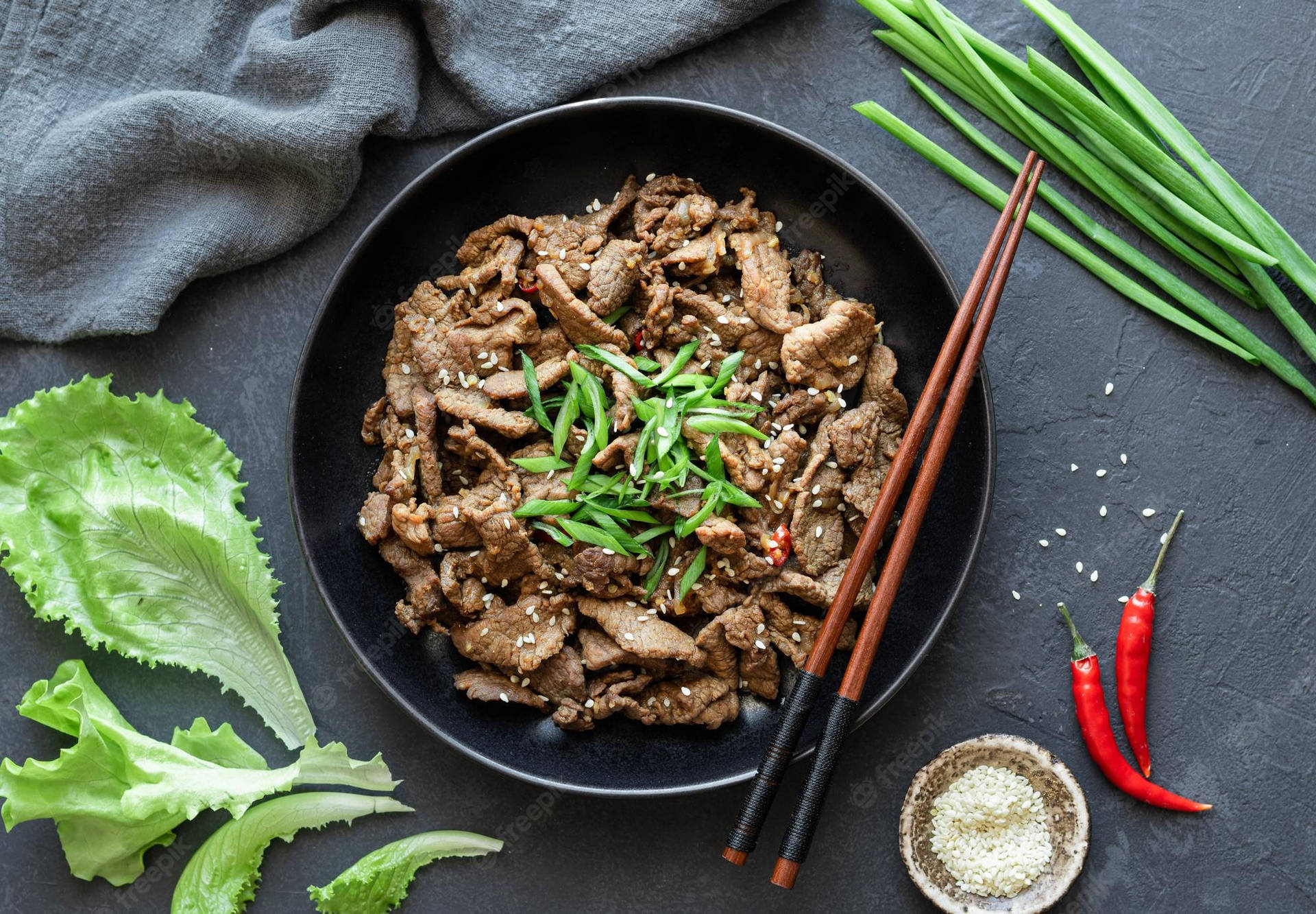 Delicious Bulgogi - Authentic Korean Cuisine Background