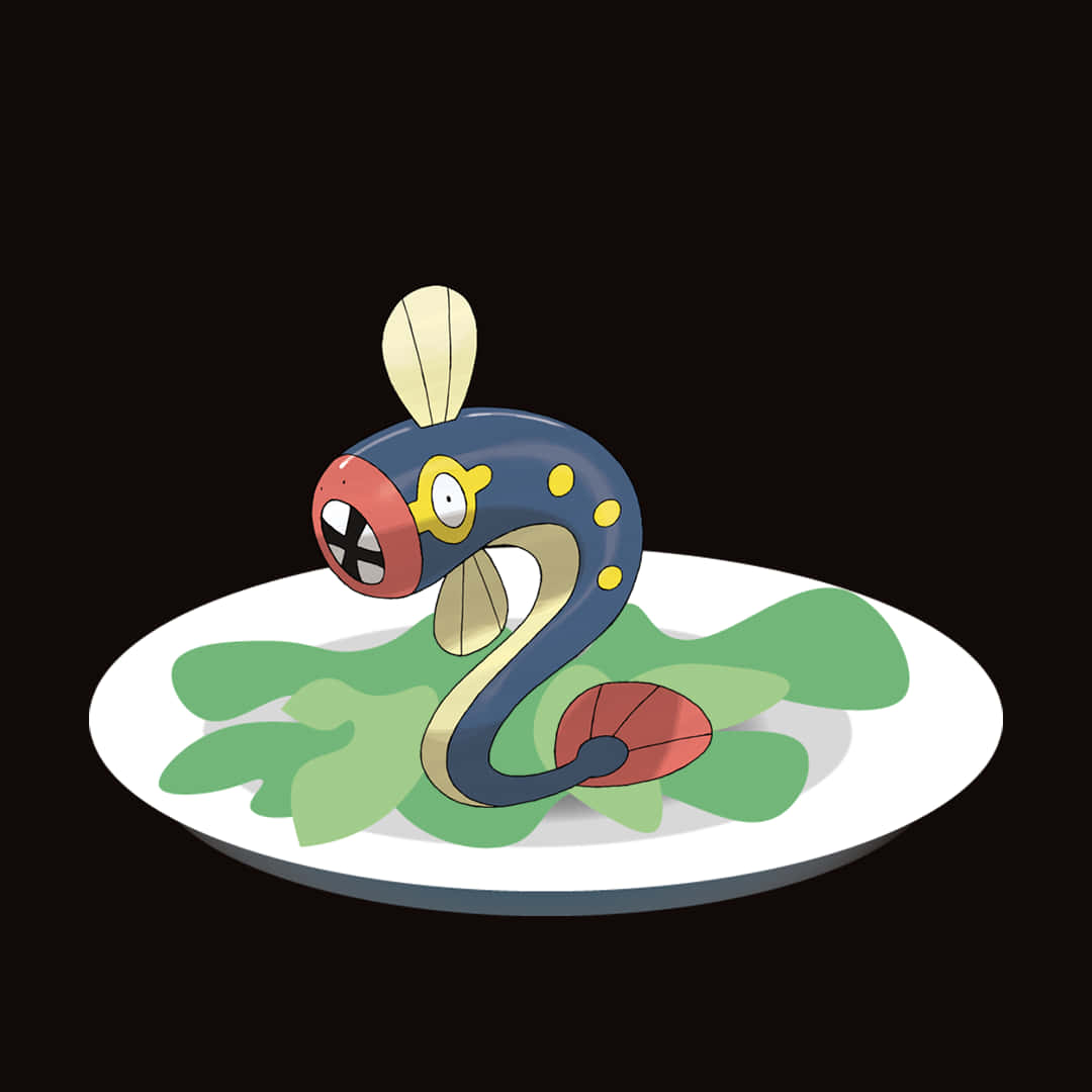 Delicious Eelektrik On A Plate Background