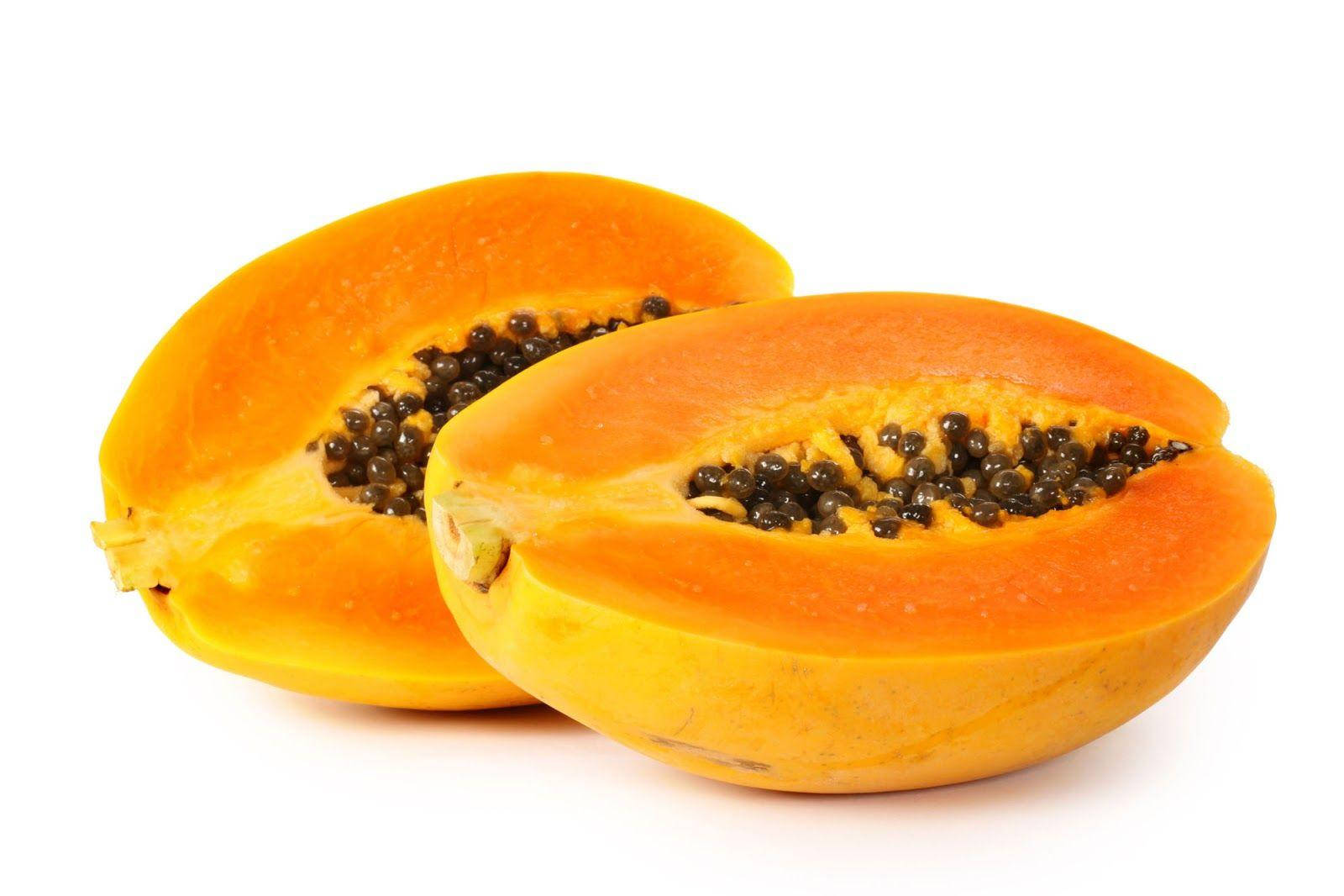 Delicious Fresh Papaya Fruits Background