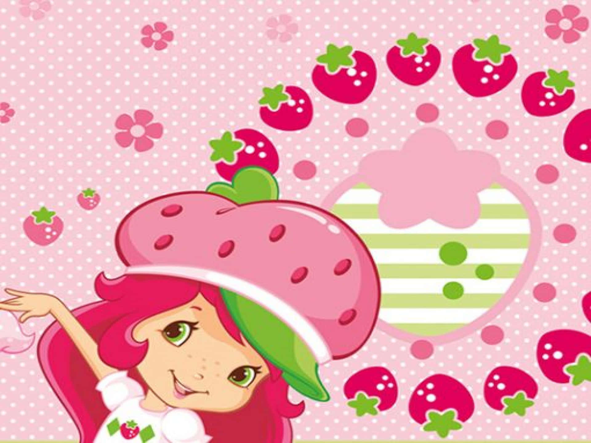 Delicious Homemade Strawberry Shortcake Background