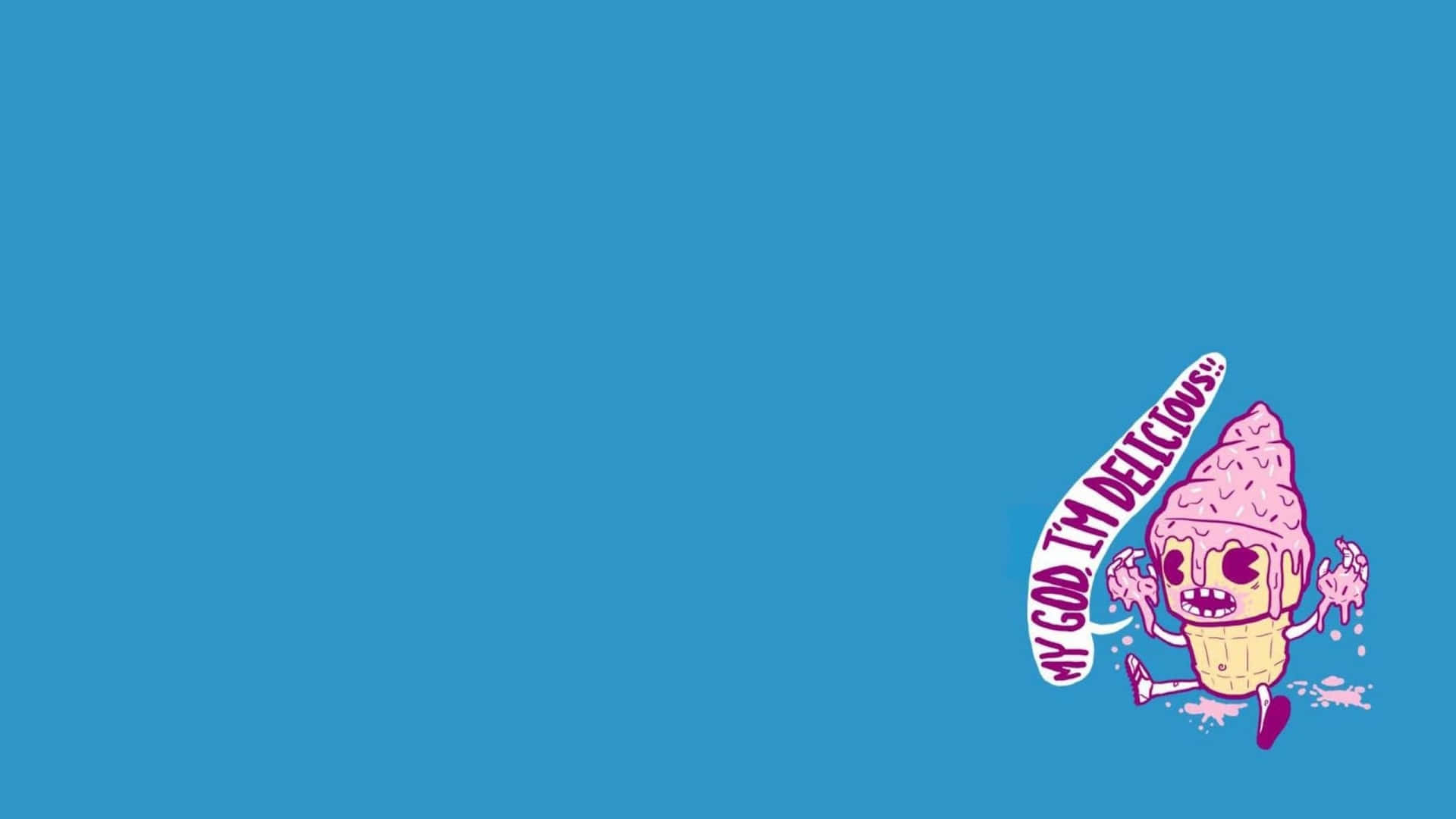 Delicious Ice Cream Funny Simple Desktop