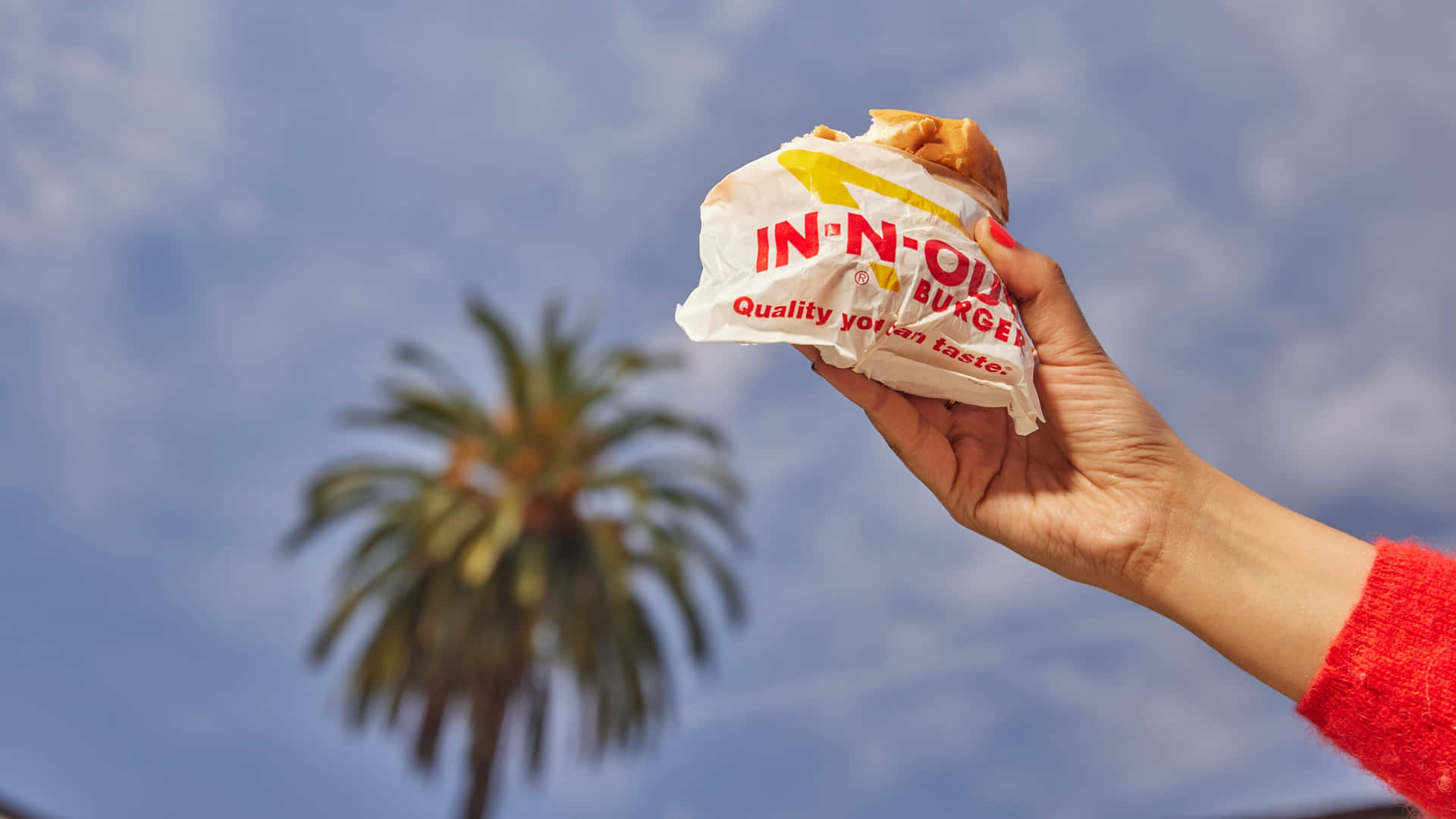 Delicious In N Out Burgers Background