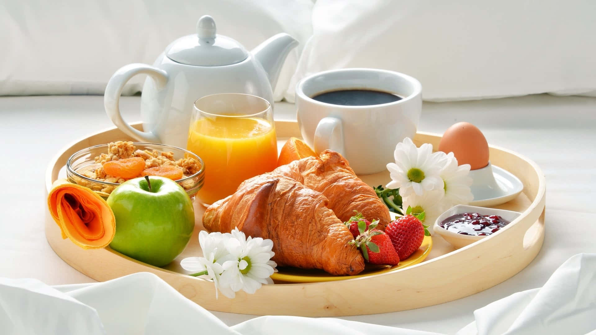 Delicious Morning Spread Background
