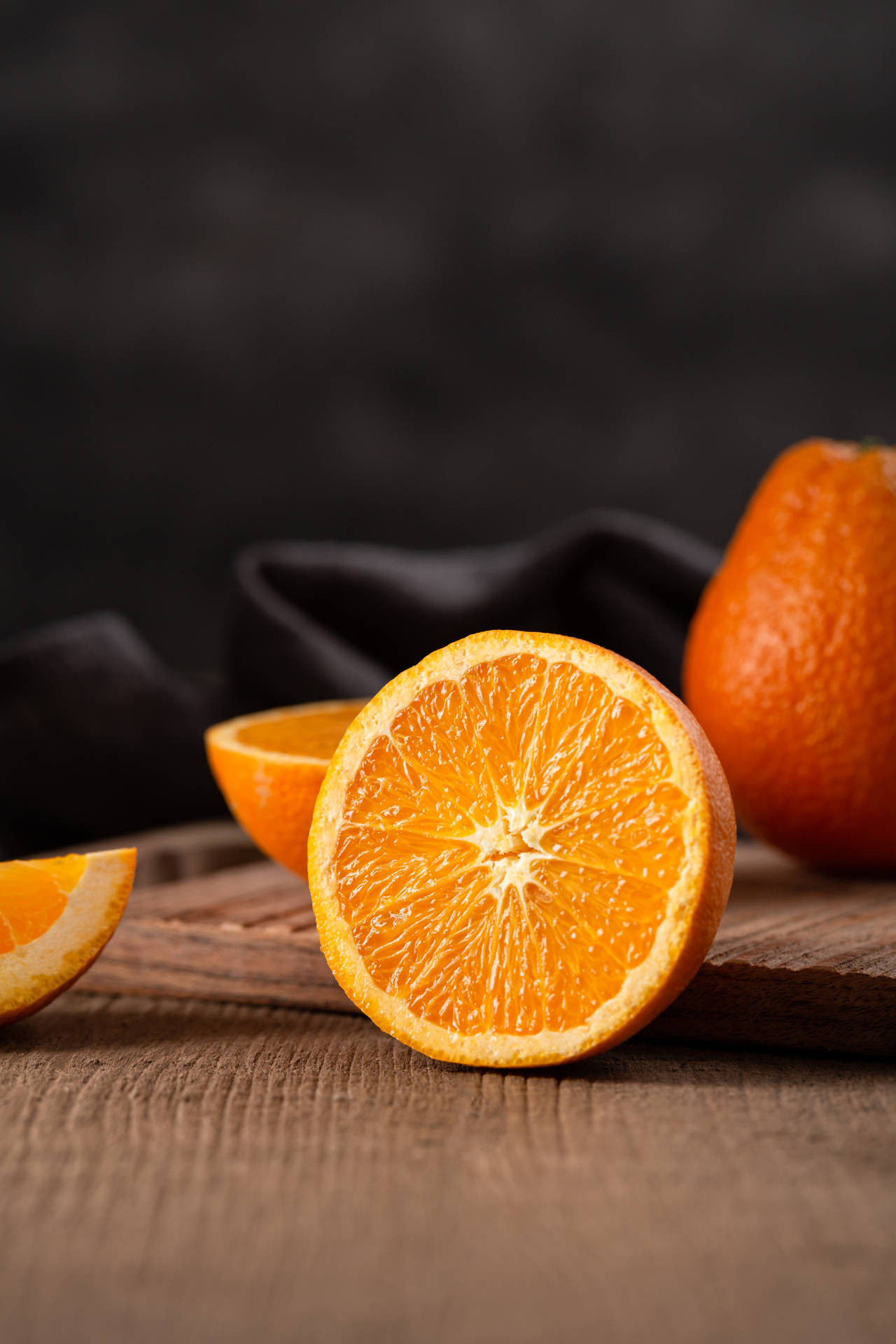 Delicious Orange Slice Background