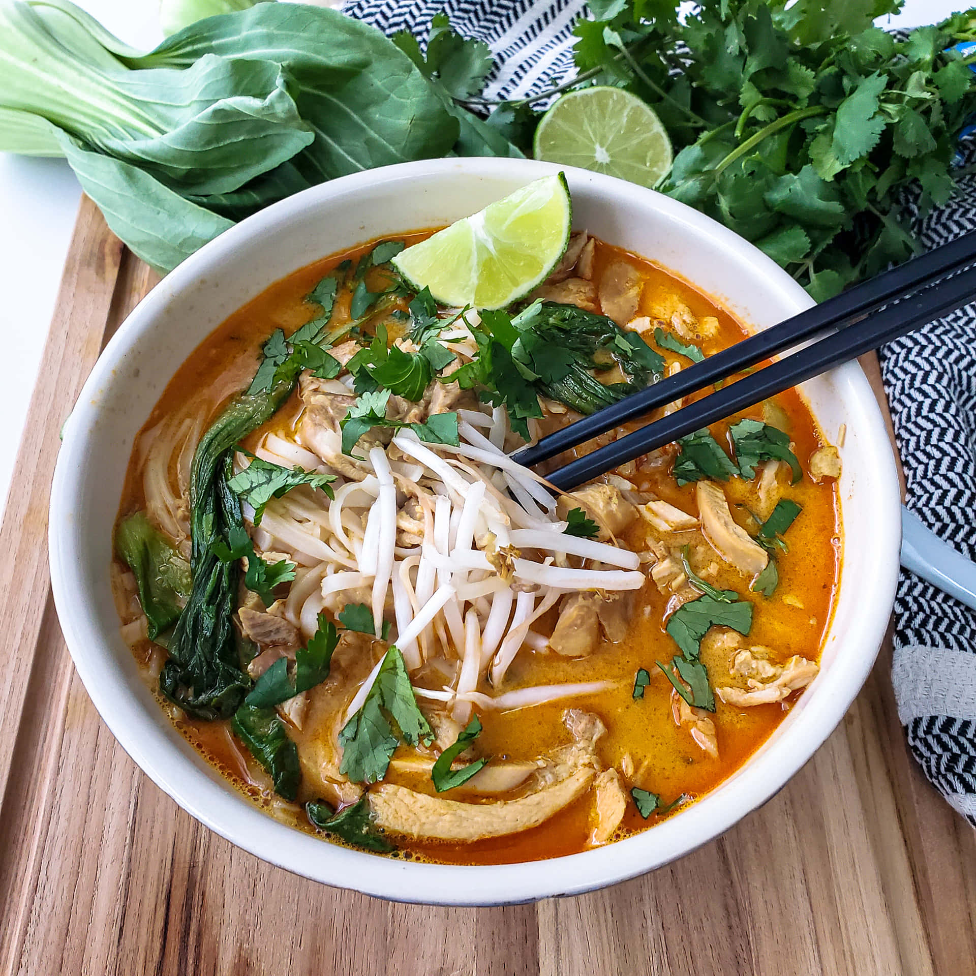 Delicious Peanut Butter Curry Laksa