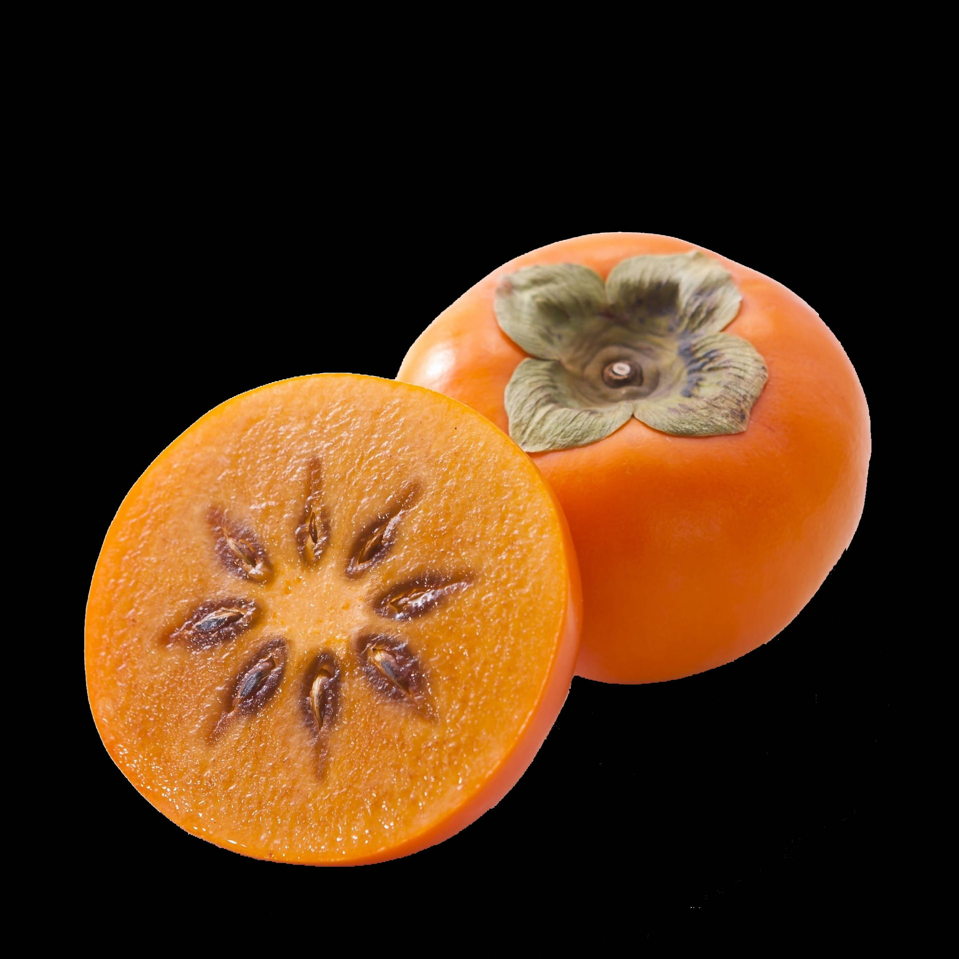 Delicious Persimmon Fruit Background