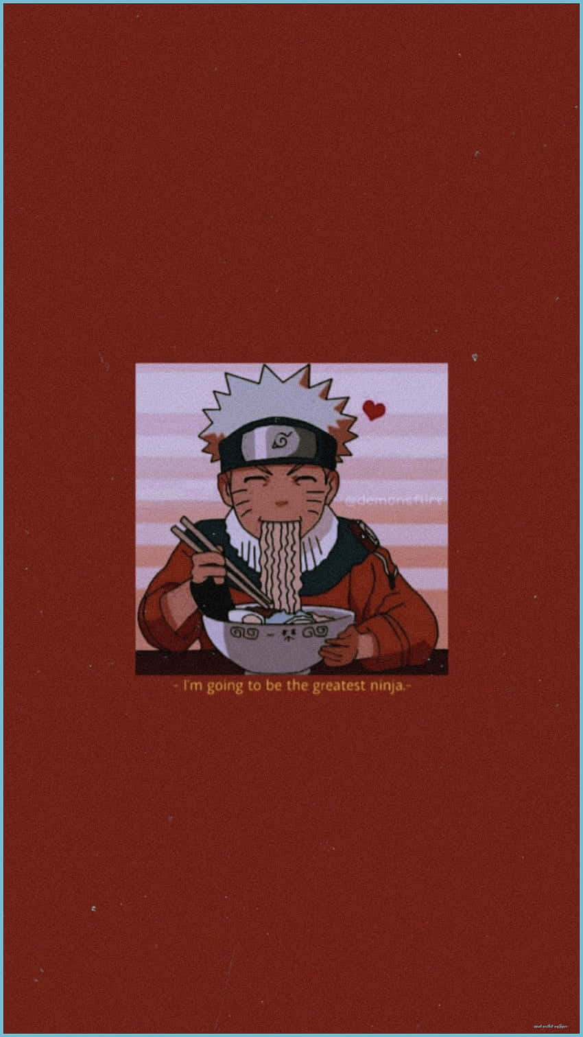 Delicious Ramen In Naruto Aesthetic Phone Background