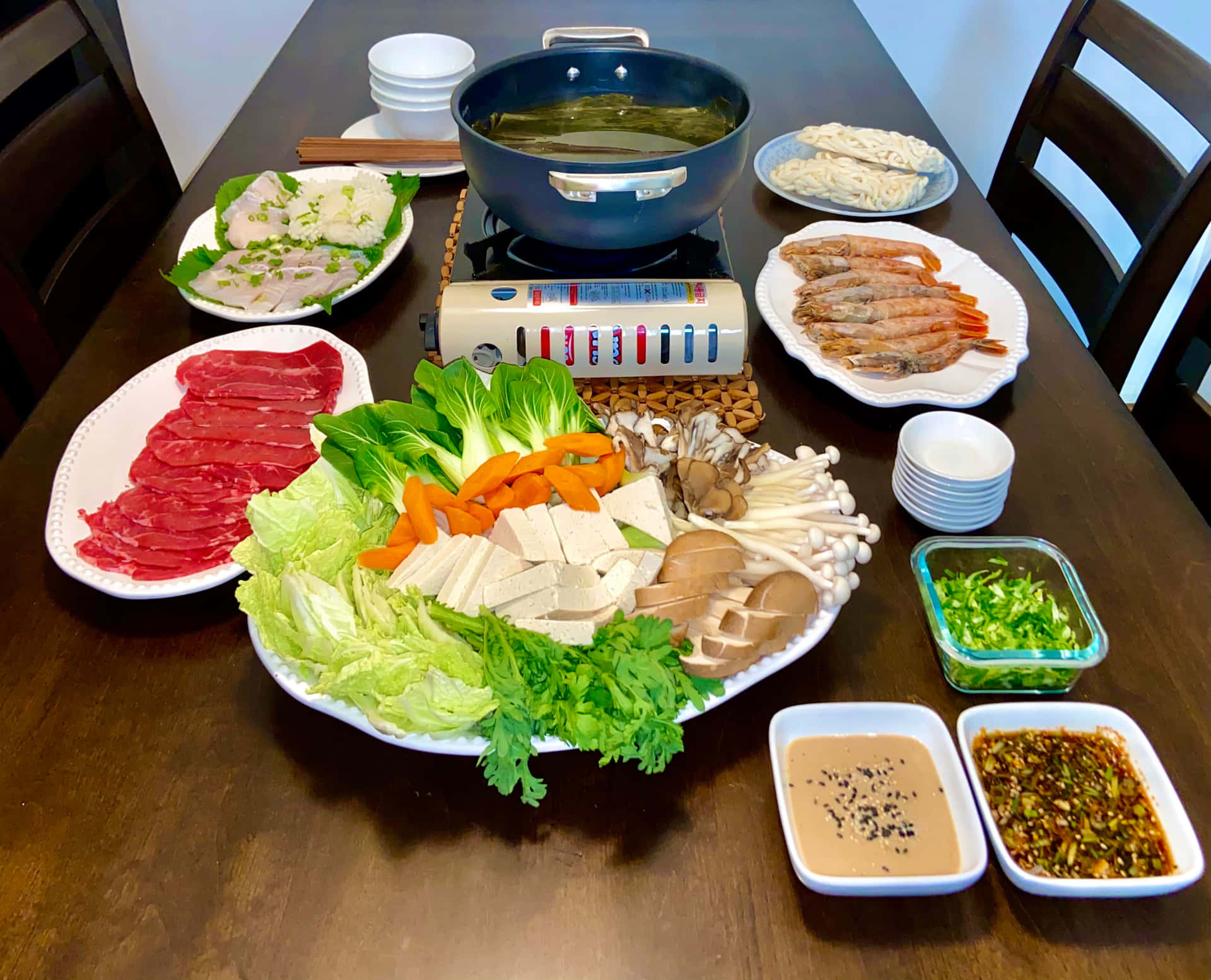 Delicious Shabu-shabu Experience Background