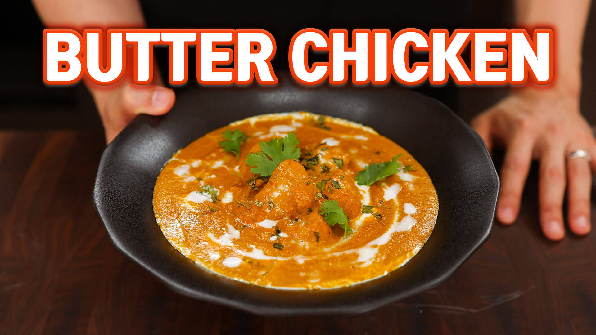 Delicious Shot Of Butter Chicken Background